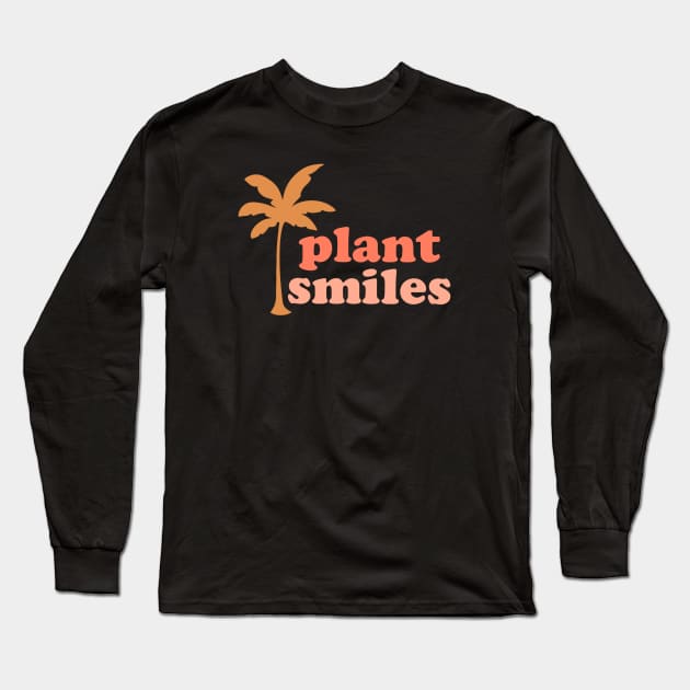 Plant Smiles Long Sleeve T-Shirt by Artery Designs Co.